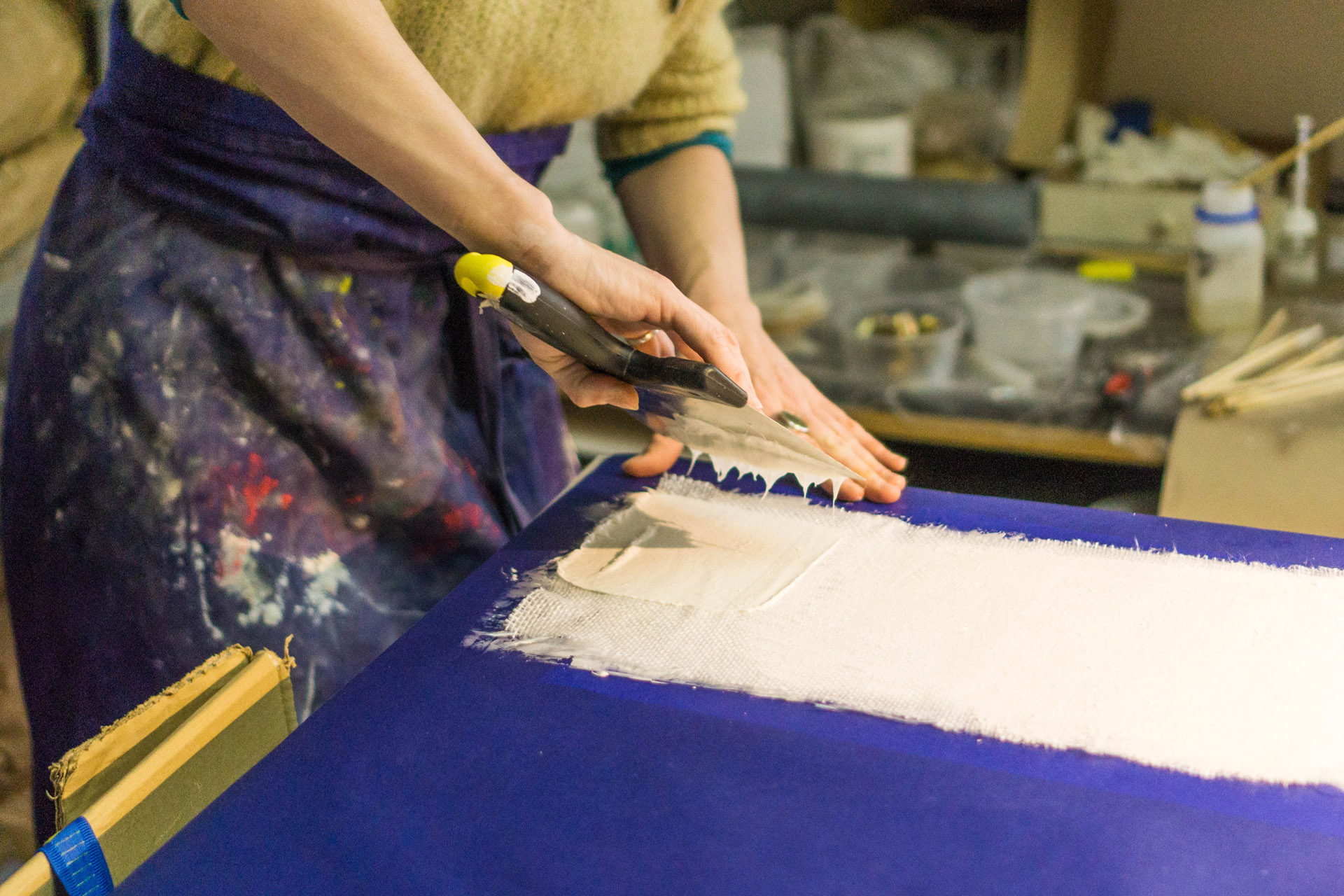 Geste de travail du silicone – Atelier